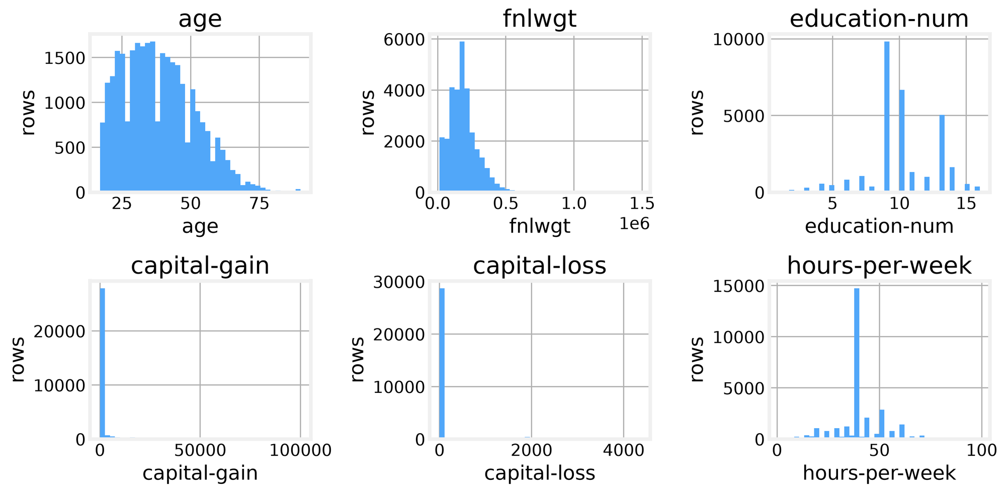 Correlation heatmap of numeric fields shows modest relationships with the target